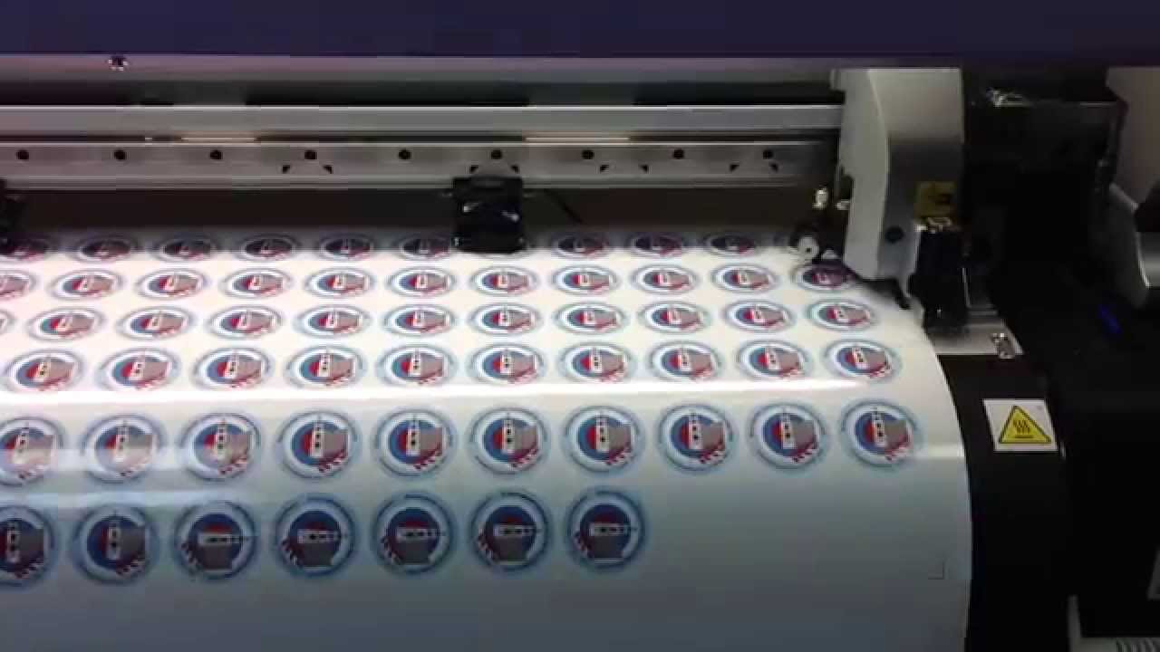 Печать стикеров с контурной резкой