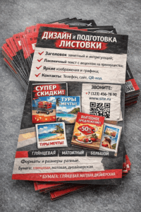 Дизайн и подготовка листовки